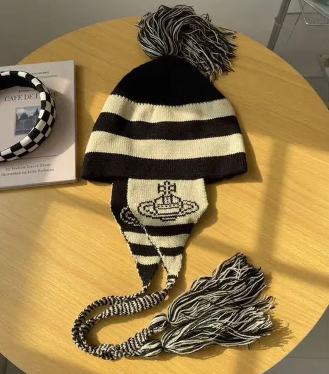 ヴィヴィアンウエストウッド ニット帽 耳 耳あて｜Yahoo!フリマ（旧