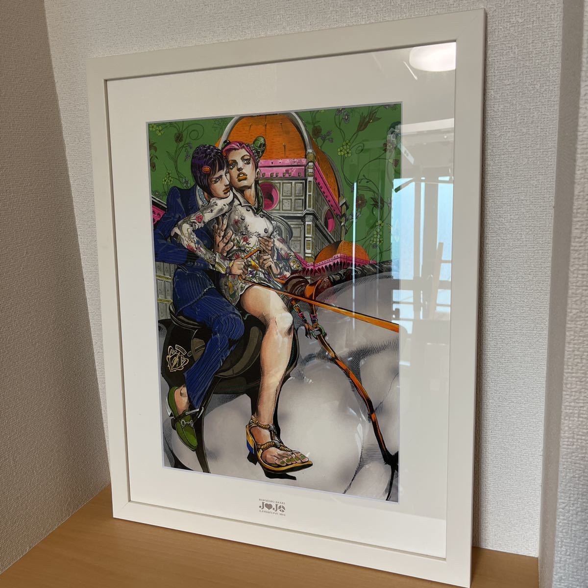 18日迄荒木飛呂彦 ジョジョ展複製原画 徐倫＆ブチャラティ ジョジョの