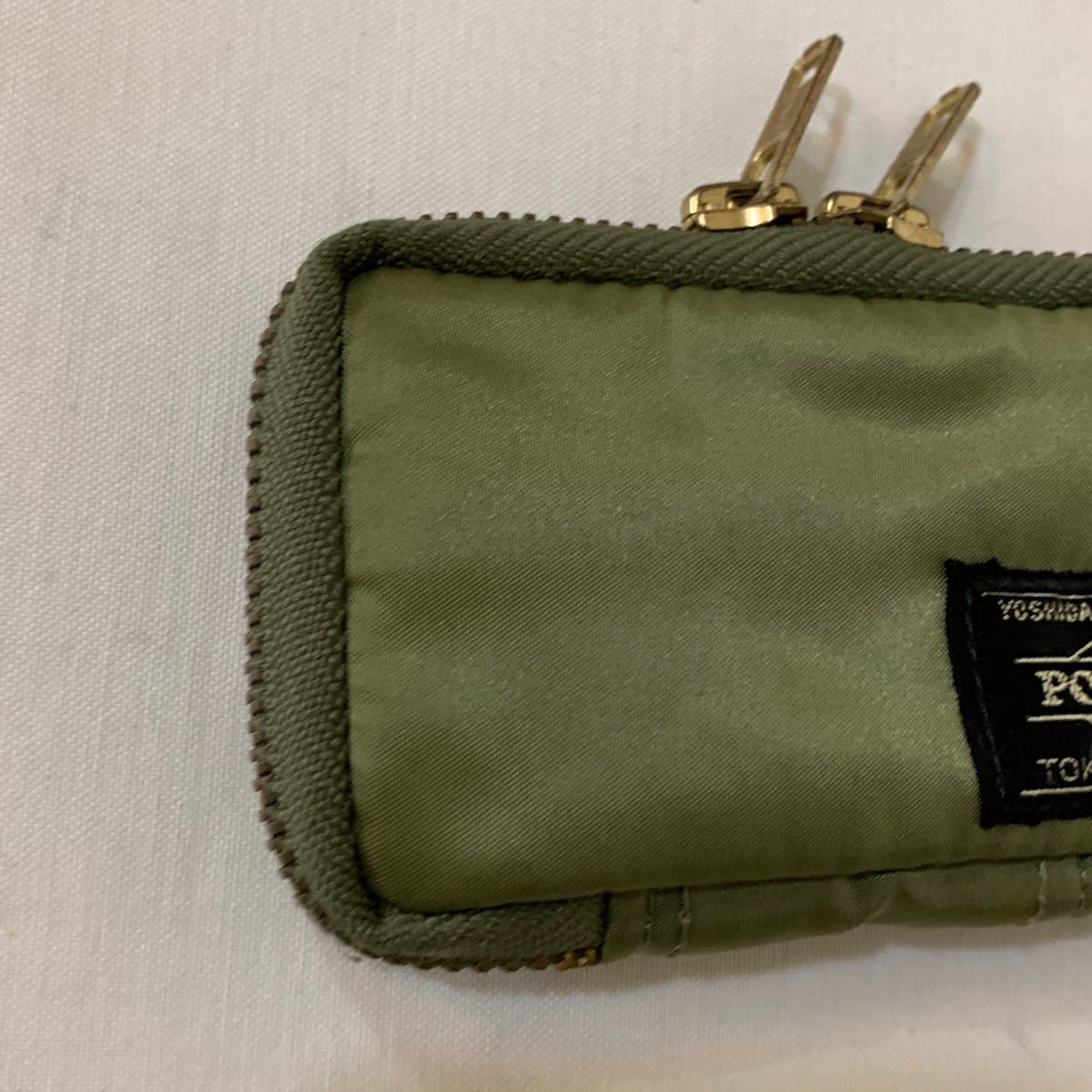 ポーター タンカー キーケース カーキ色 6連 セージグリーン PORTER