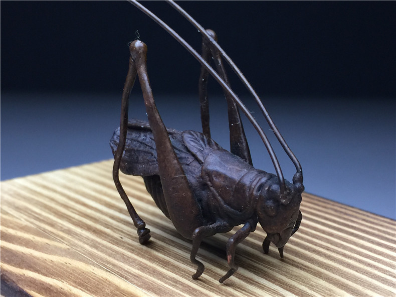 Yahoo!オークション - 銅製・金工・螽斯・キリギリス・細工・盆栽・園