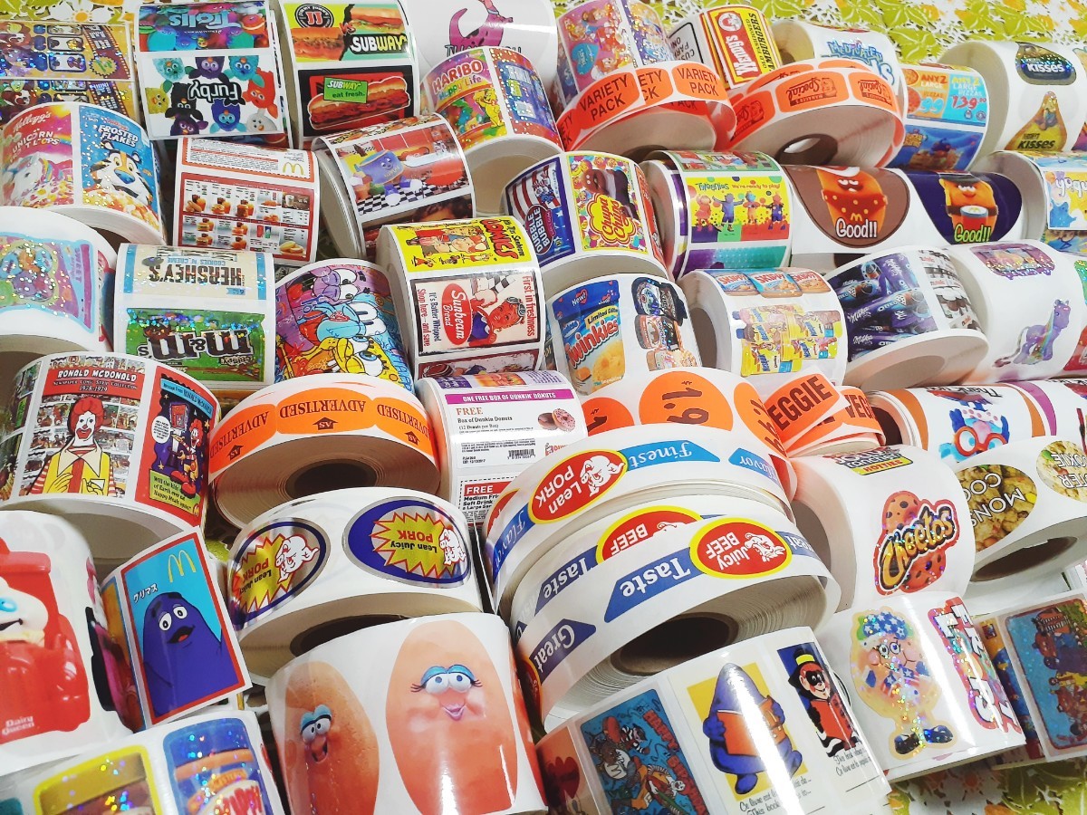 海外ロールシール アメキャラ マクドナルド ステッカー HERSHEY'S