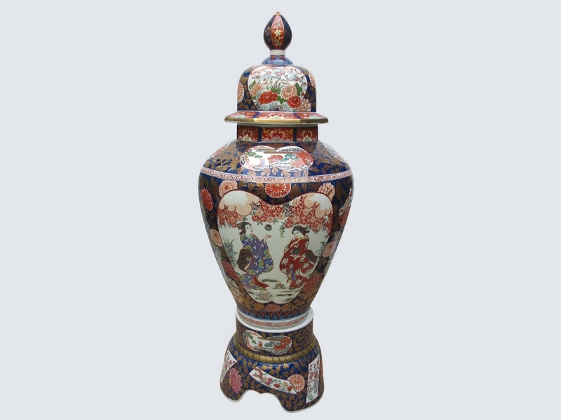 Yahoo!オークション - 夢右衛門窯 有田焼 沈香壺 三段壺 特大[h約112cm