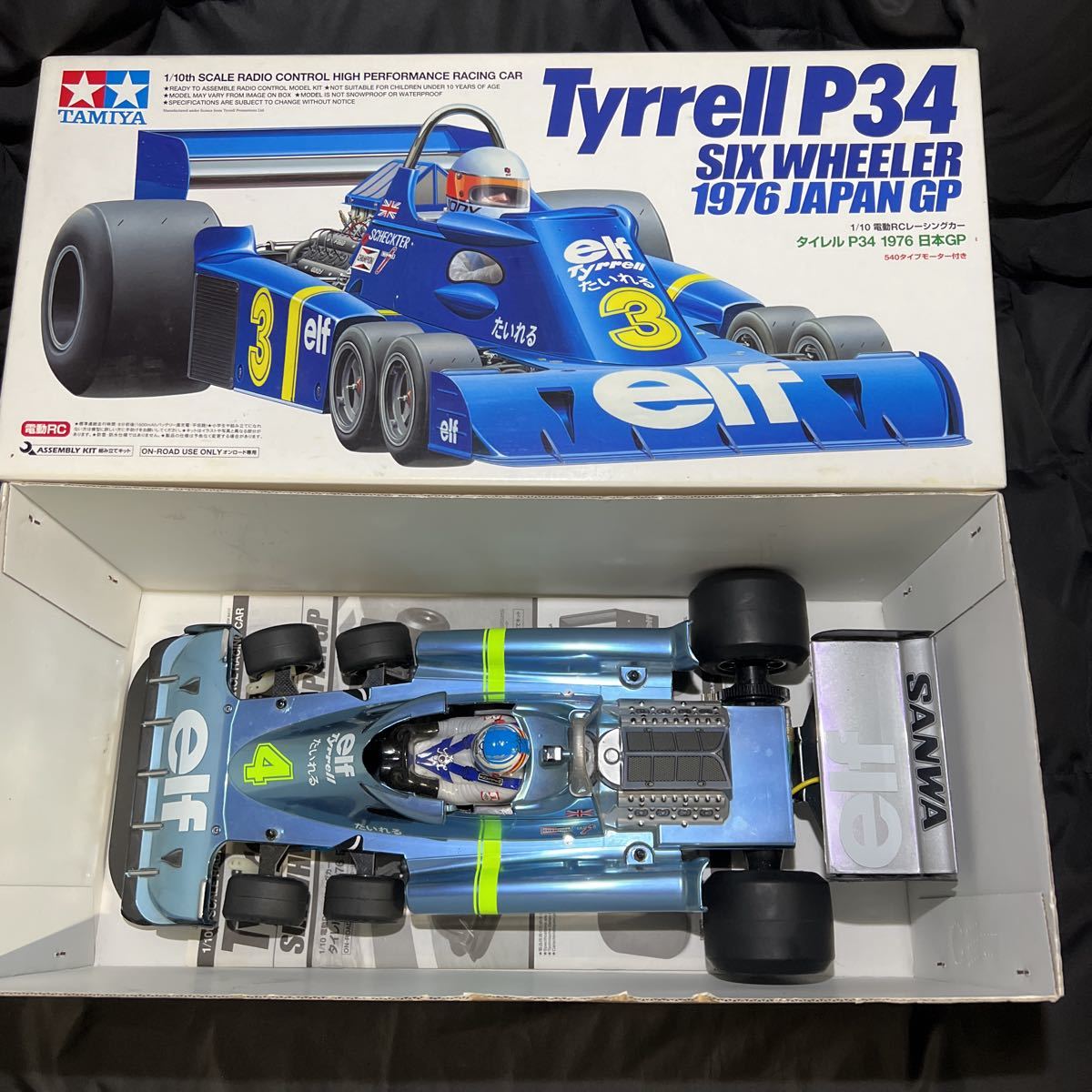 タミヤ 1/10 6輪 タイレル P34 メカなし タミヤ 1/10 6輪 タイレル P34