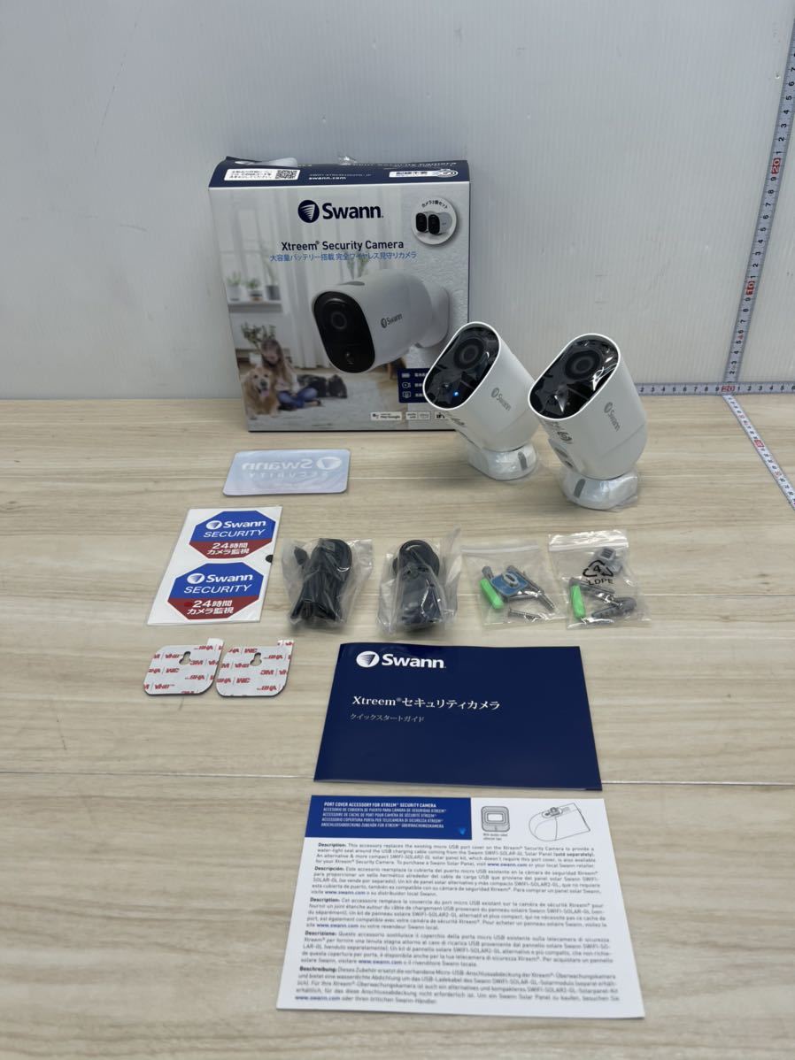 展示品 Swann スワン セキュリティカメラ 2台セット 配線不要 防犯