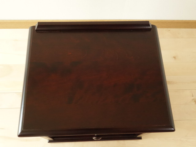 北海道民芸家具 ナイトテーブル サイドテーブル 再塗装済 USED