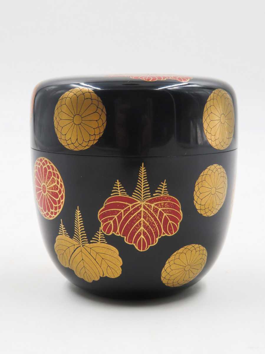 某名家特別出品】120宗入黒茶碗 銘『玉葛』 表千家八代啄斎