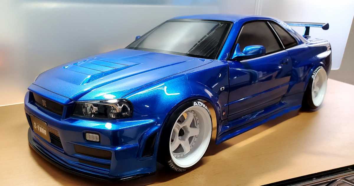 タミヤ TA04S 1/10 スカイライン GT-R 2001 R34 絶版商品 タミヤ TA04S