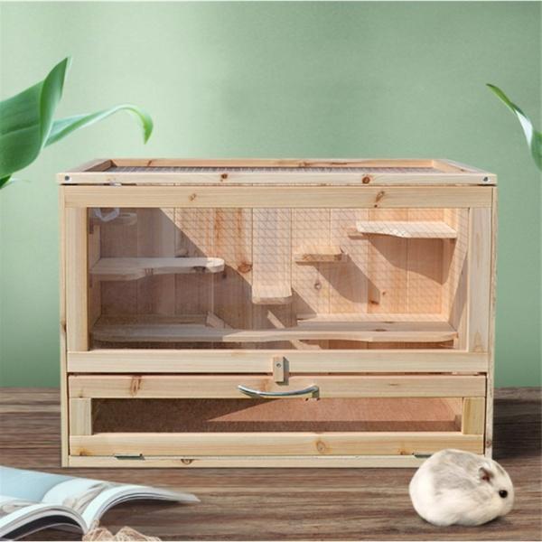 小動物 ケージ 大型 ハムスター 良い ハリネズミ ハウス 木製 モルモット