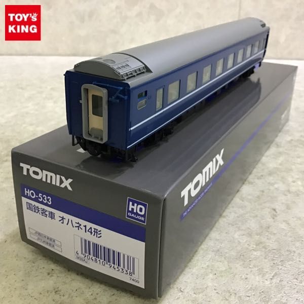 中古 TOMIX HO-533 国鉄客車 オハネ14形 HOゲージ 鉄道模型 Y2767038