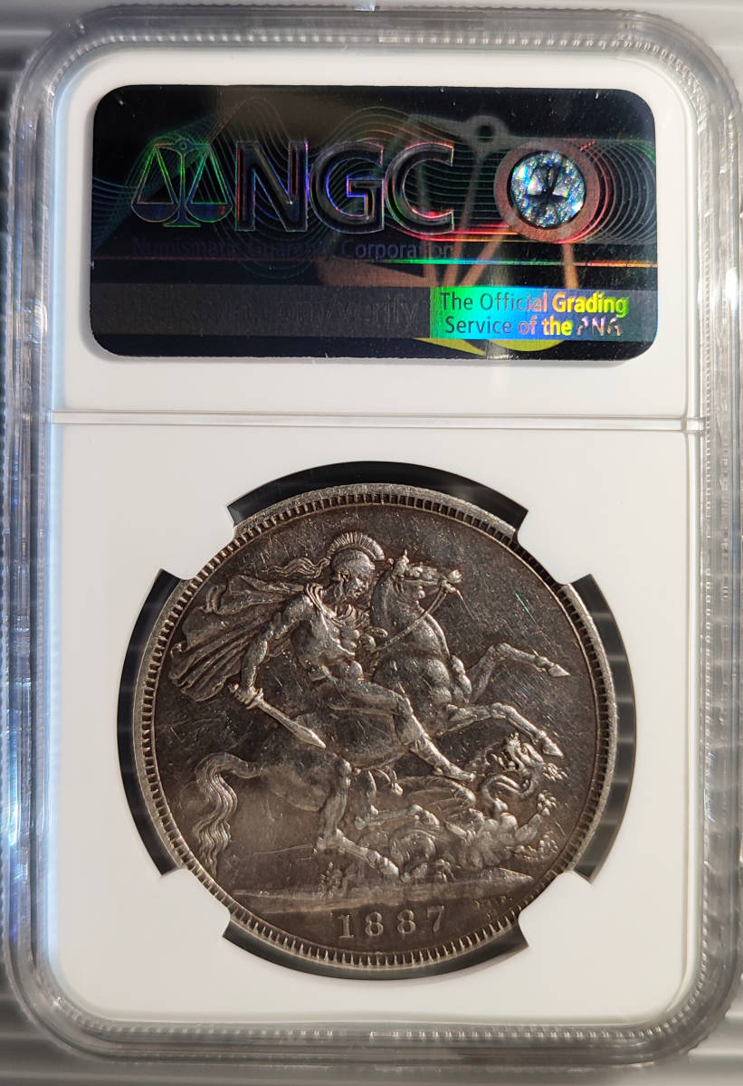 NGC-AU Details“Cleaned”ヴィクトリア 銀貨1887