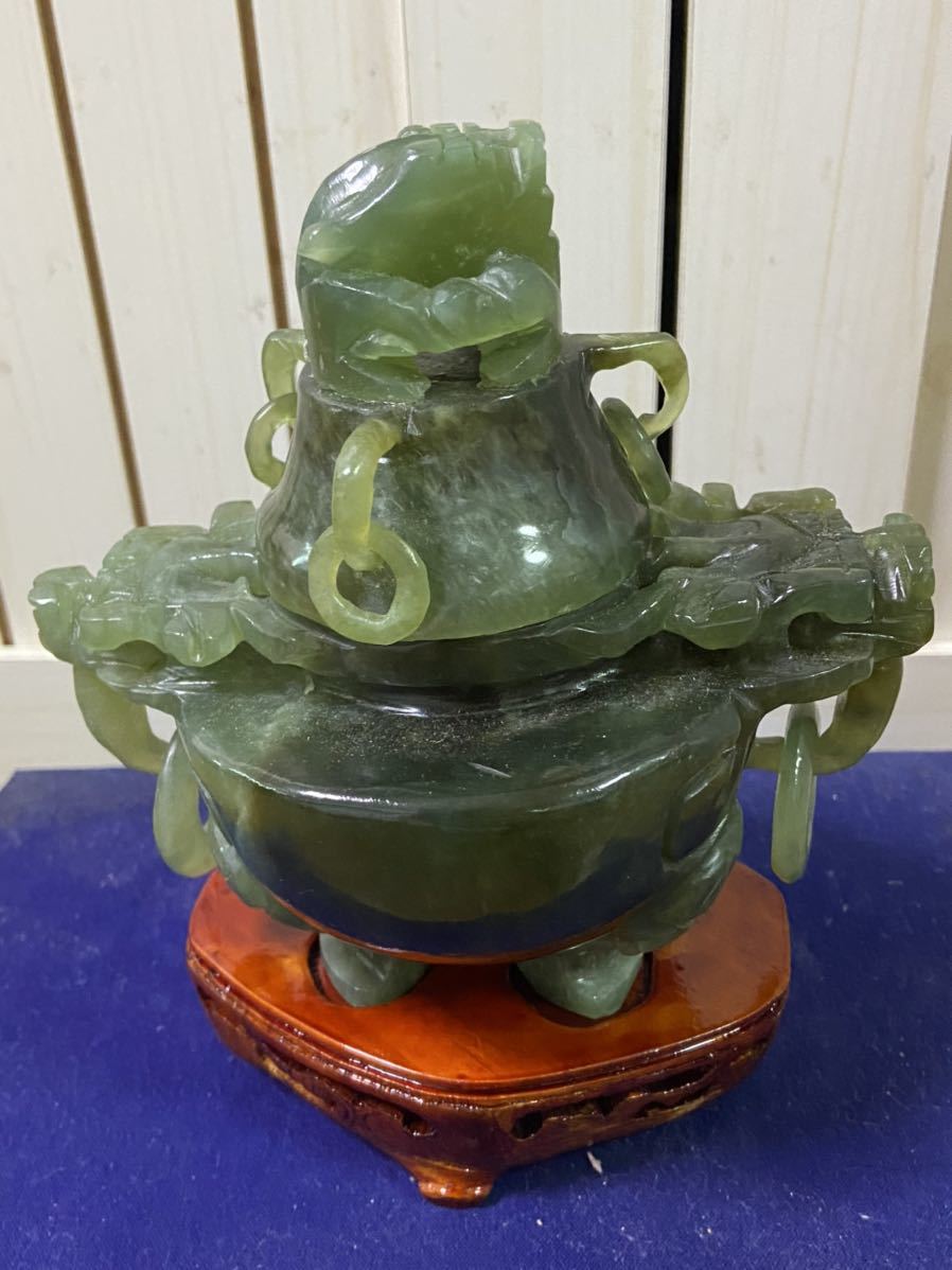 翡翠香炉】 龍の装飾 木製台座付き 香炉 龍」の人気商品一覧 | 安い