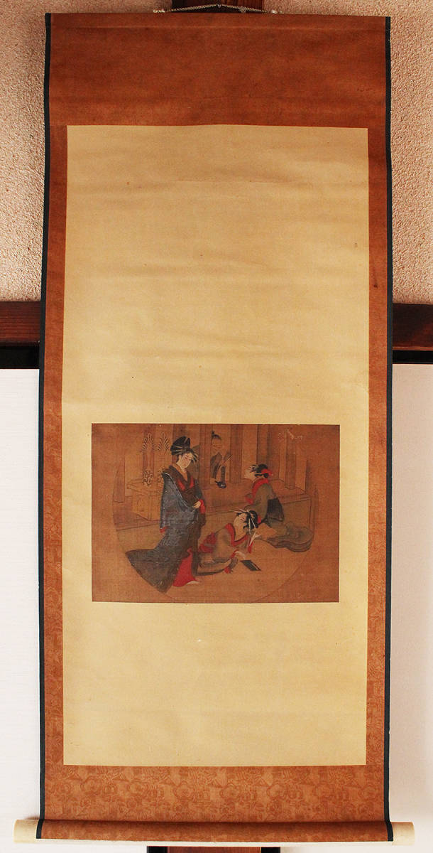 日本時代の掛け軸その肉筆保証 激安骨董品 江戸鎌倉美术品 X1067C16-8