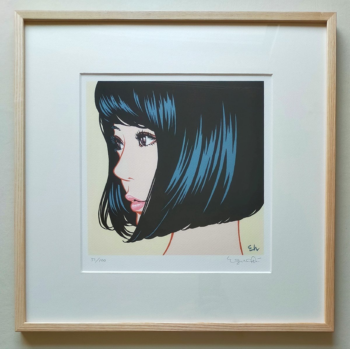 江口寿史 版画（ジークレー） 限定100部 『彼女2（large ver