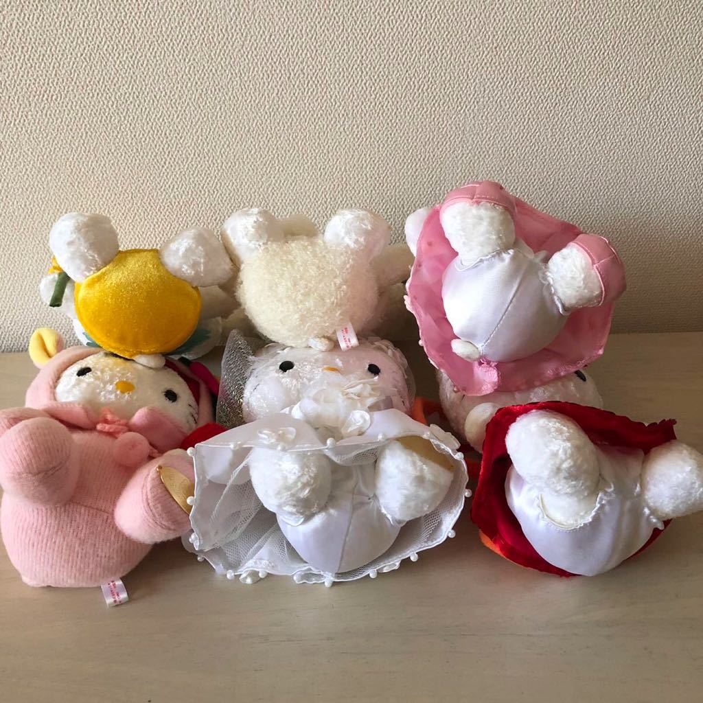 ハローキティ 25周年 ぬいぐるみ ハローキティ 25周年記念 限定 スワン