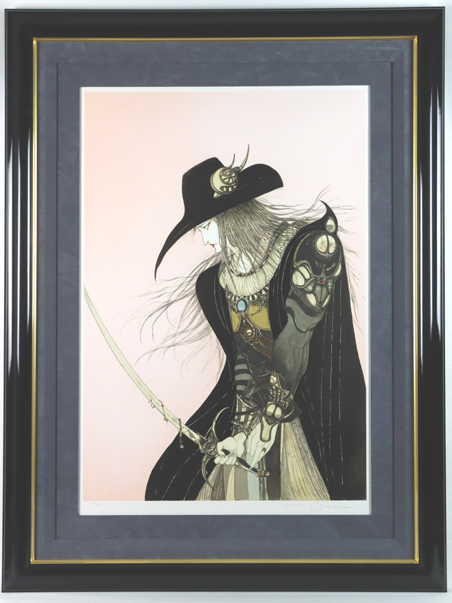 天野喜孝 夢なりし 版画 リトグラフ 大判 吸血鬼ハンターD バンパイア