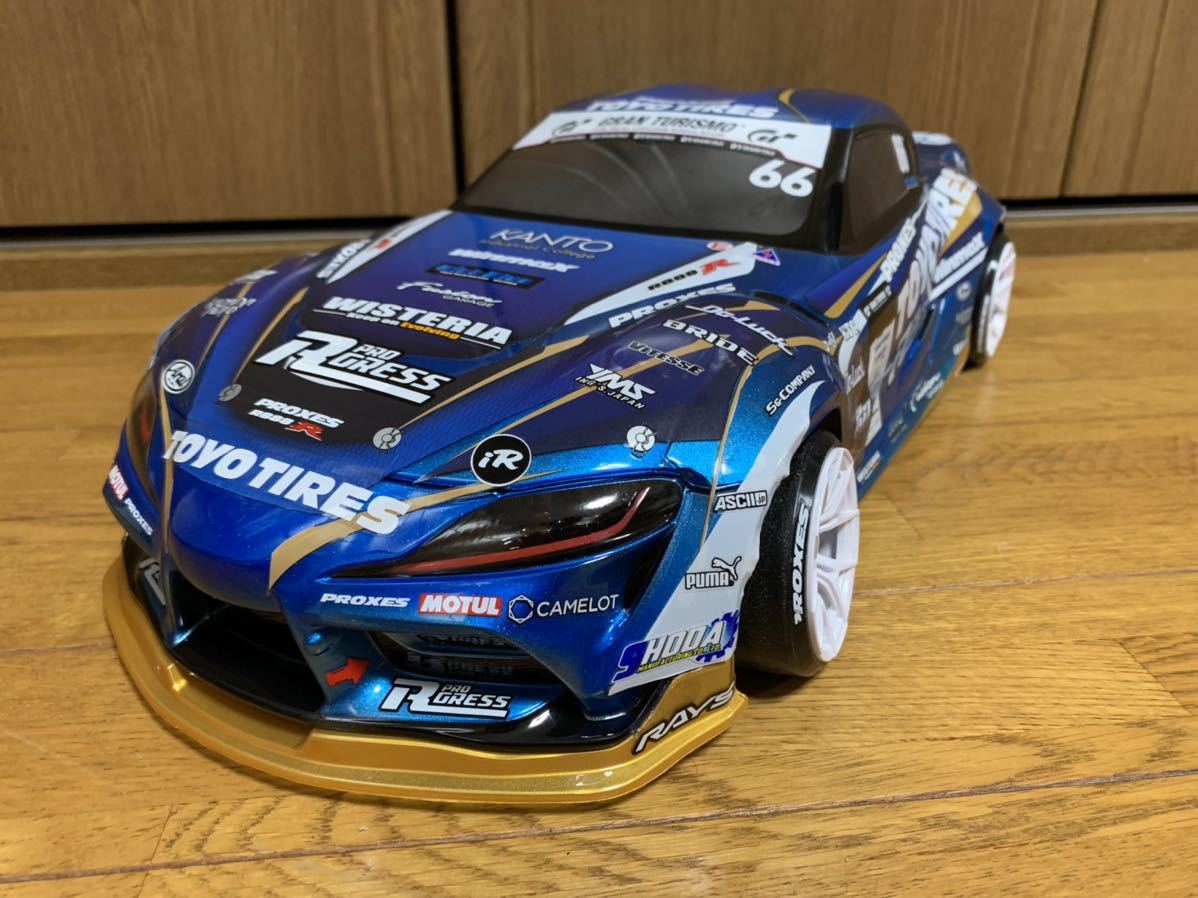 アディクション 80スープラ TOYO仕様 ラジドリボディ 塗装済未走行