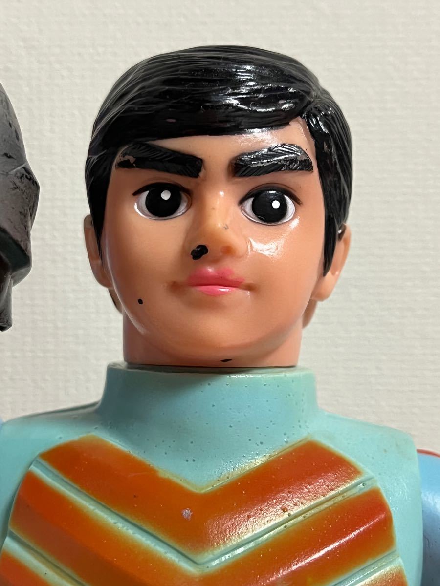 希少 当時物 旧バンダイ 仮面ライダーX ソフビ / ブルマァク ポピー