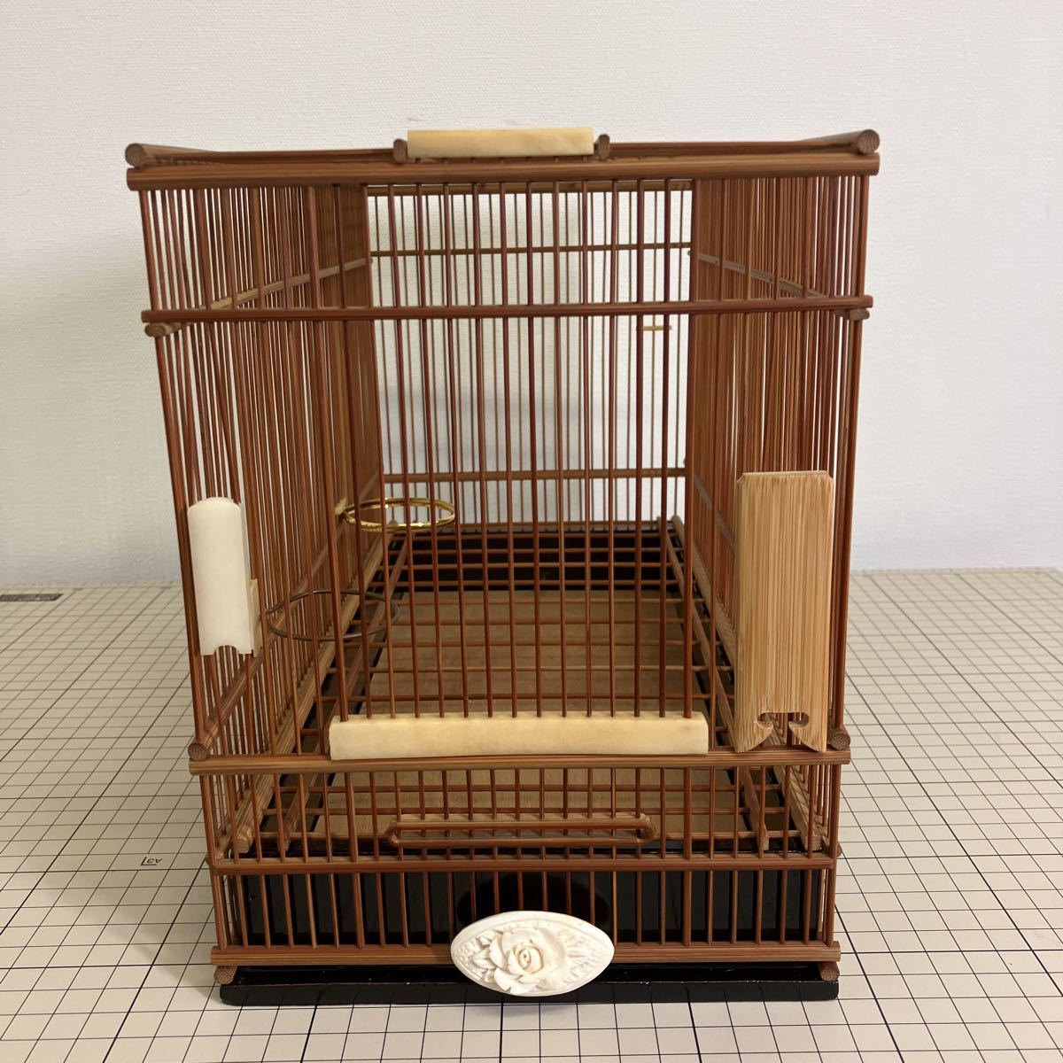名人籠 西野 メジロ籠 鳥カゴ 鳥籠 めじろ籠 とりかご 昭和レトロ 竹製