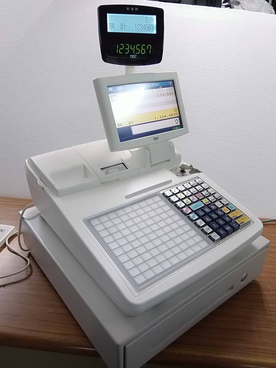 9/19-2店名設定無料/スキャナ付/東芝テック FS-2055-V2 インボイス対応