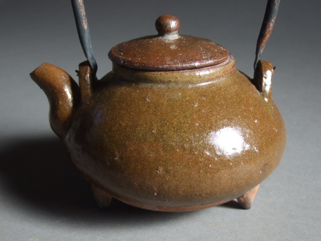 輸出薩摩 豪華絢爛 薩摩焼 金襴手遊女図 卵型置物 床飾物 古美術