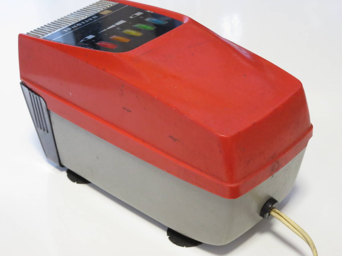 昭和レトロ】 ナショナル 電動鉛筆削り器 鉛筆削り 赤 KP-11｜Yahoo