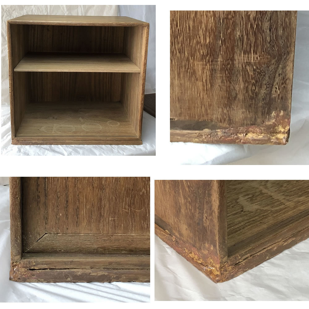 ○e1932 煎茶棚 紋竹 器局 九如堂一茶 花押 清風棚