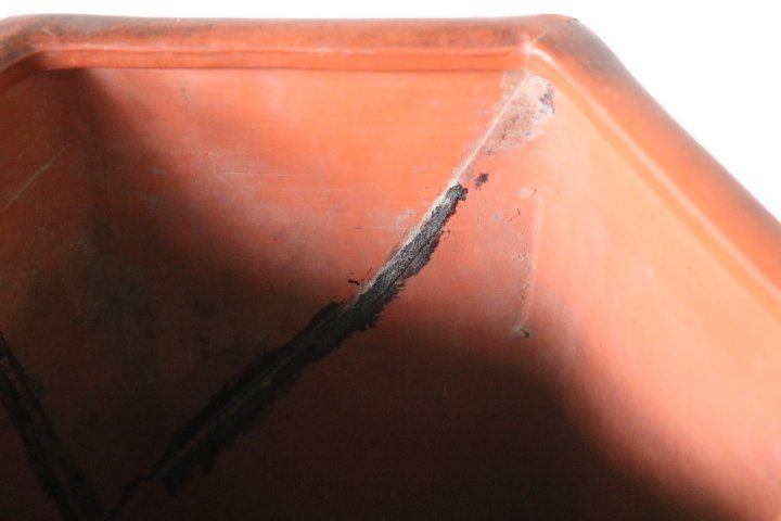 大日本常滑龍工組製 朱泥 雲龍紋 高さ21m 大日本常滑龍工組製 朱泥