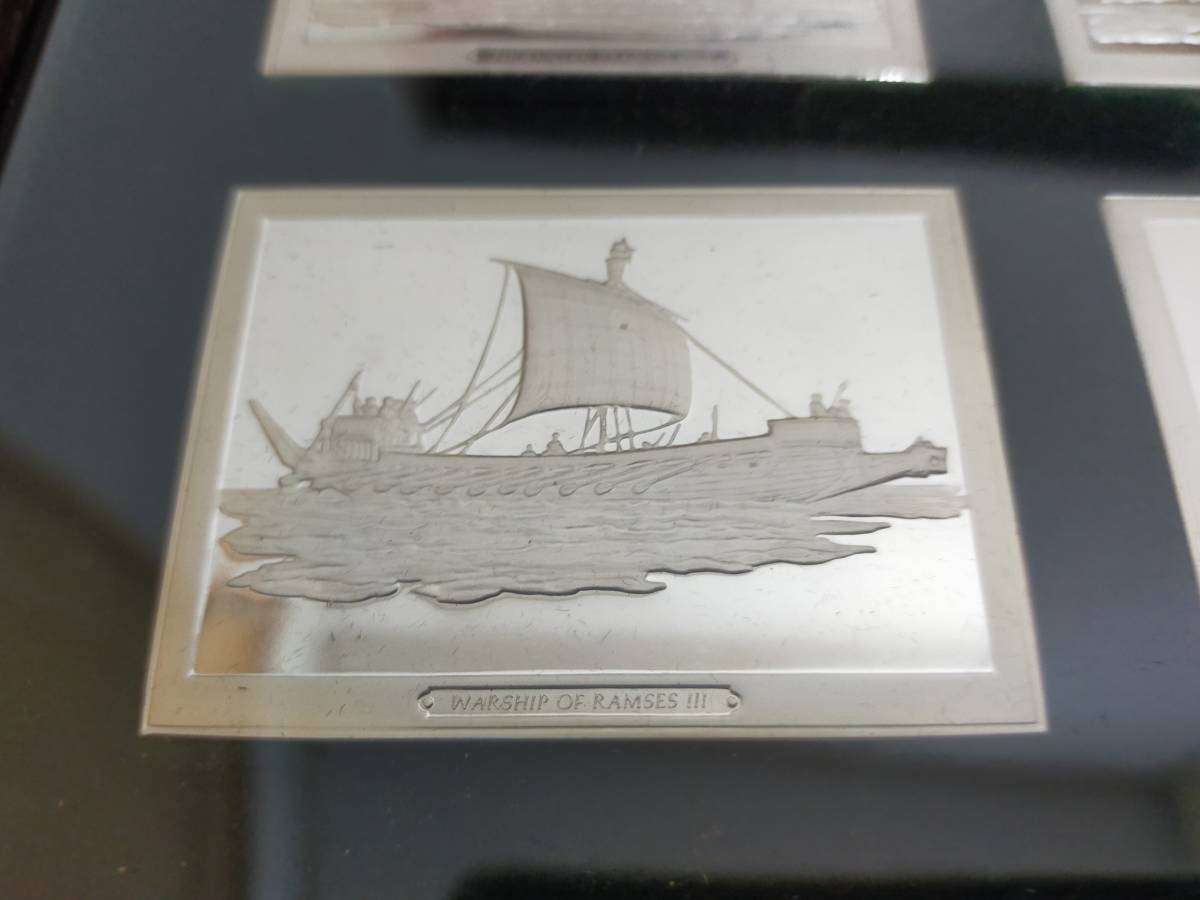 旧フランクリンミント製】偉大なる歴史上の帆船 銀メダル☆品位.925☆重量