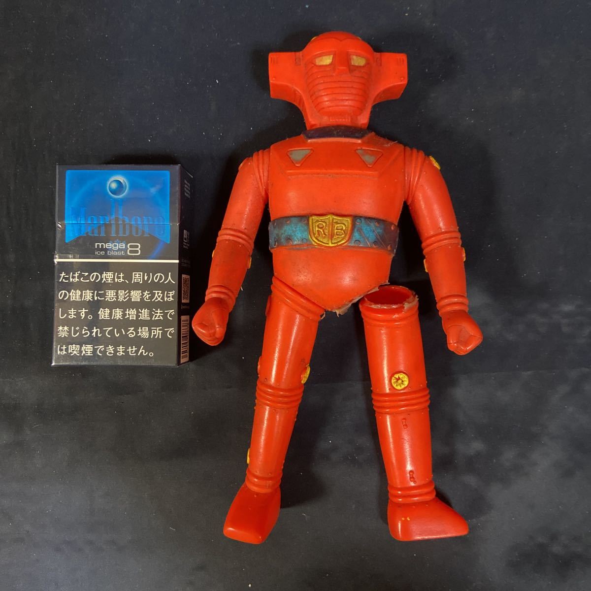 昭和レトロ 当時物 レッドバロン バイキング三世 ブルマァク ソフビ