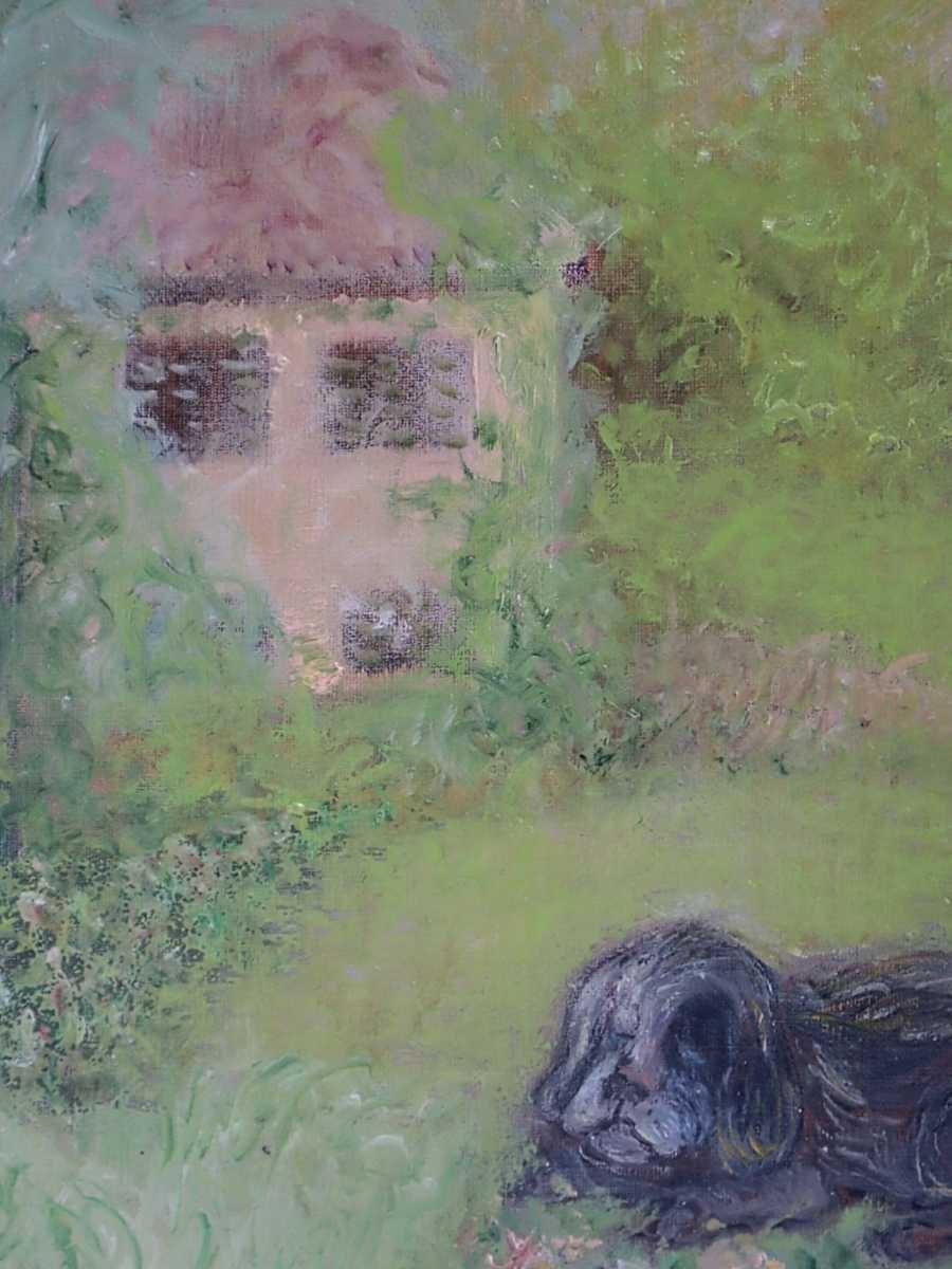 鴨居羊子 ！名作！油絵 『ロバのジョキート』絵画 1977年9月 個展 絵