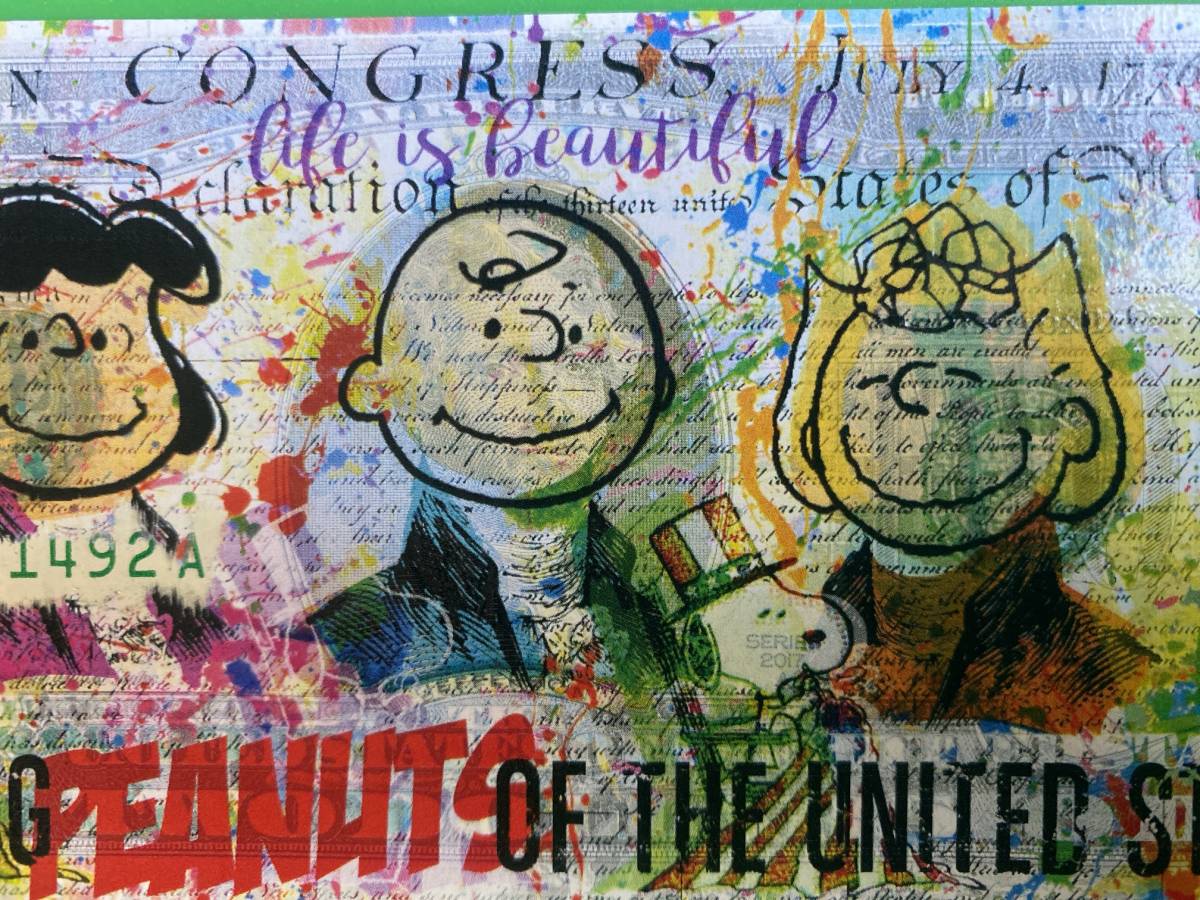 SNOOPY リトグラフ ピーナッツ 値下げ