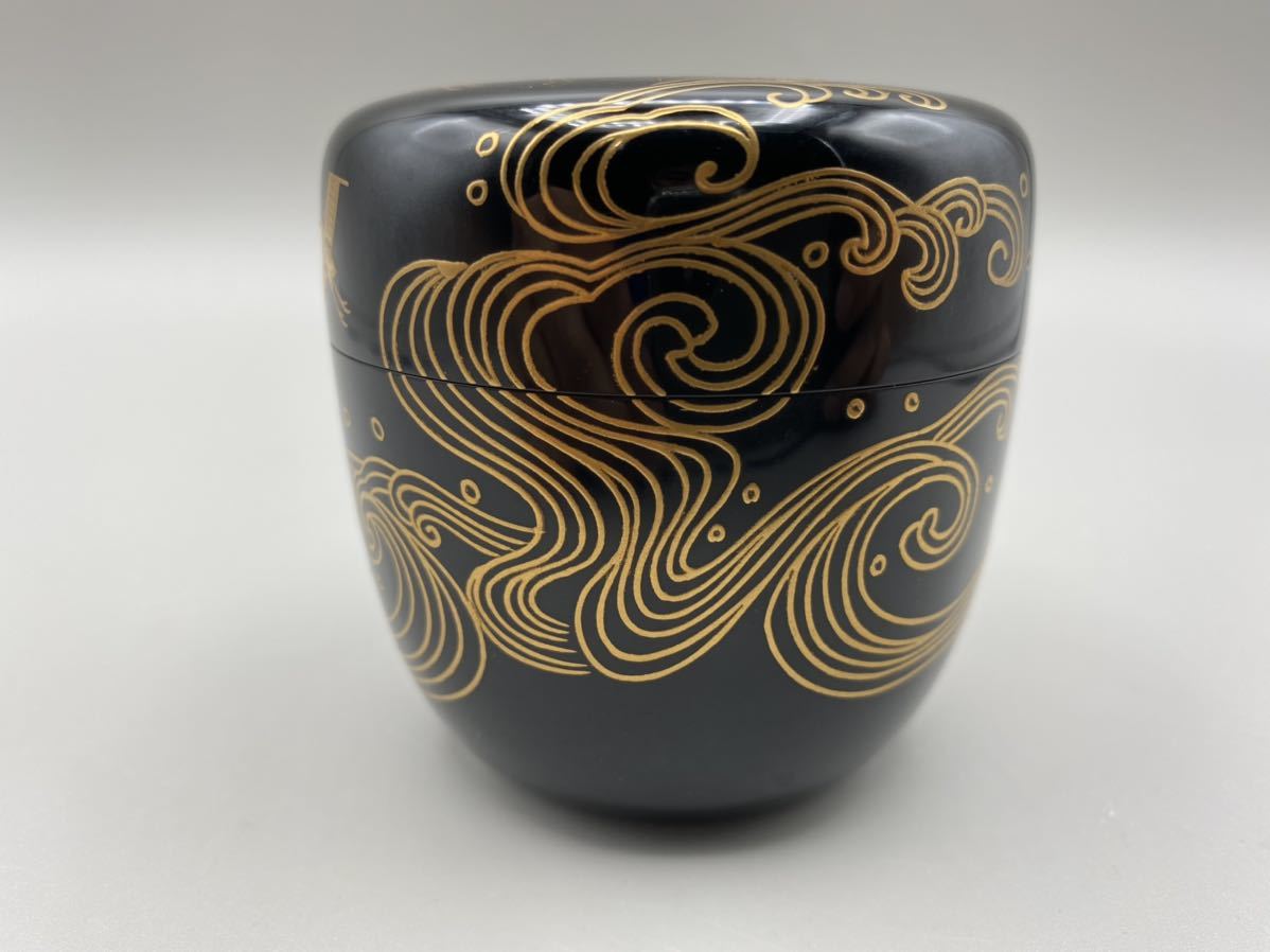 前端春斎作 粒菊 蒔絵 内銀 棗 共箱 茶道具 - メルカリ