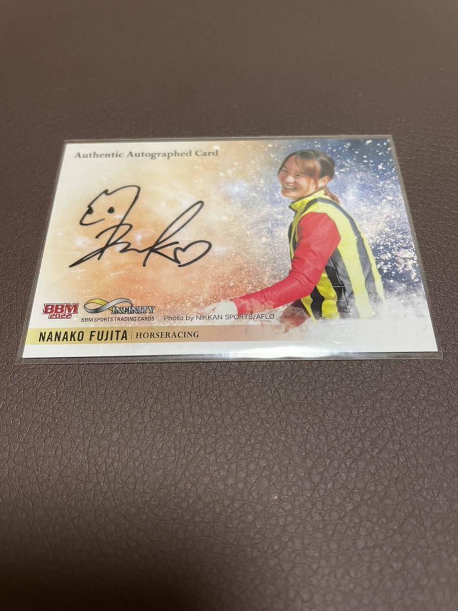 BBM 2022 INFINITY 競馬 JRA 藤田菜七子 直筆サインカード 95枚限定 49/95