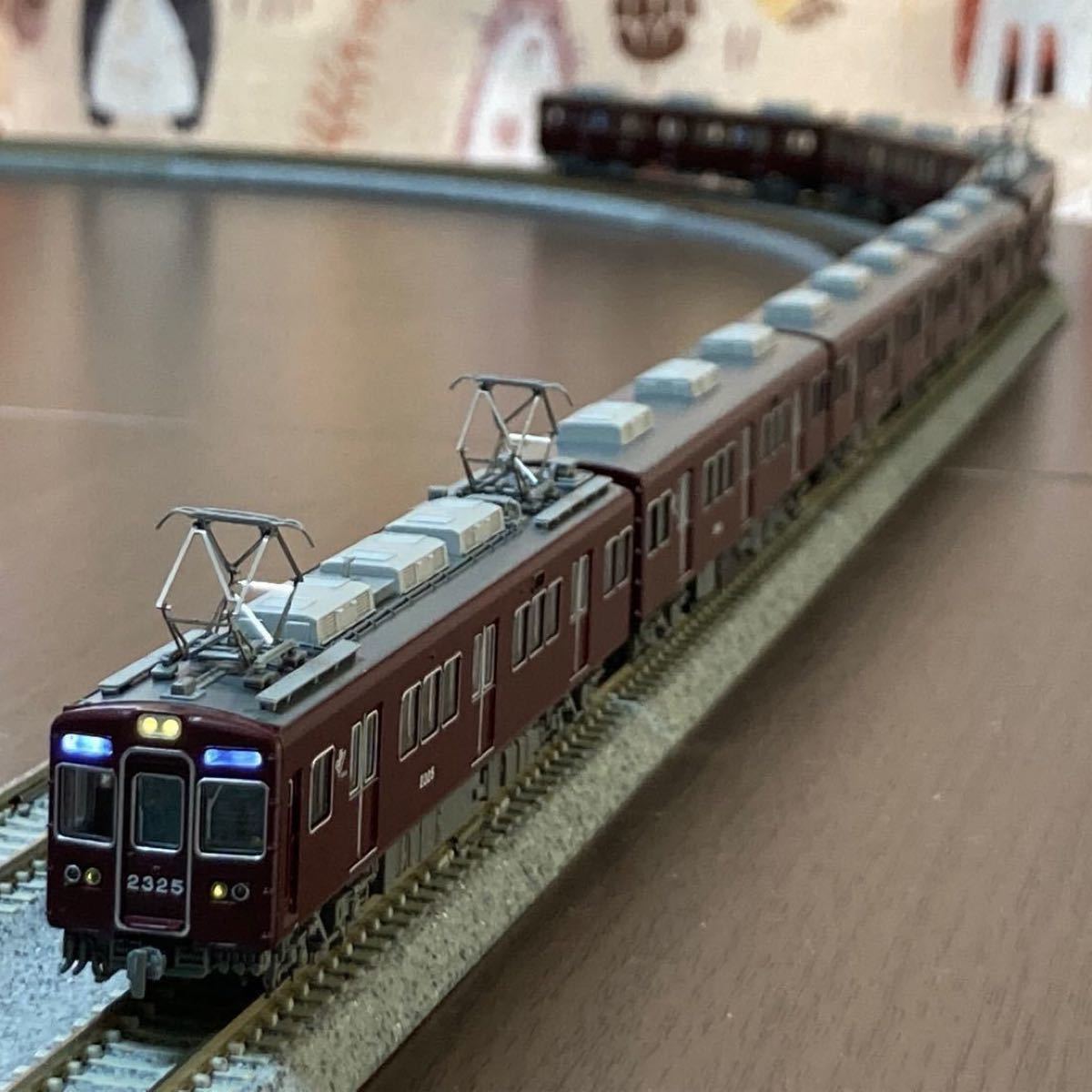 阪急2300系 冷房・新社紋 分割編成 7両セット