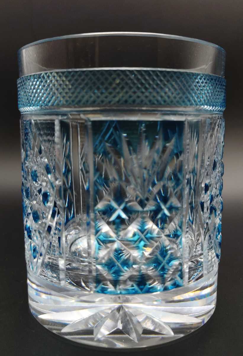 超希少品☆美品 阪本光男 薩摩切子 ロックグラス（切子、江戸
