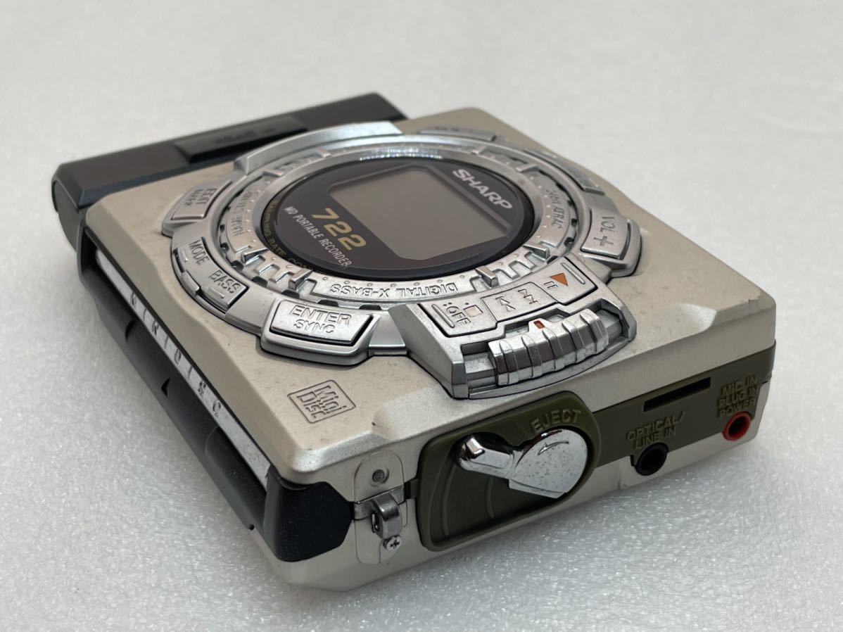 SHARP MD-MS722-S ポータブルMDプレーヤー ポータブルMDプレーヤー