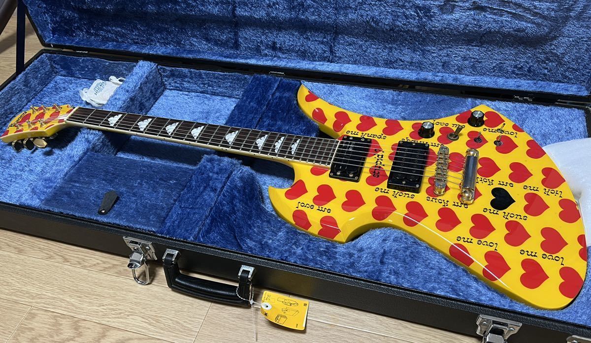 スルーネックMOD モッキンバード MG hide イエローハート スルーネック