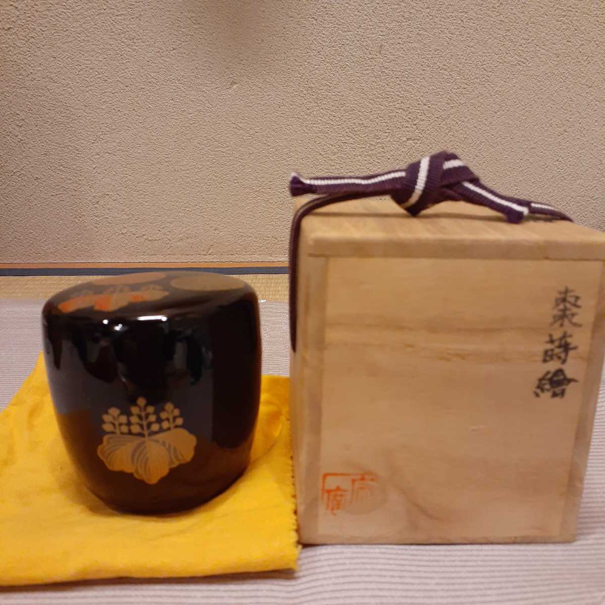 棗 蒔絵 高台寺蒔絵 菊桐 約6 8cm×6 5cm 共箱｜Yahoo!フリマ（旧PayPay