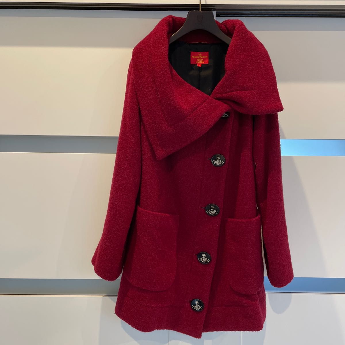 ヴィヴィアンウエストウッドレッドレーベル 変形襟コート レディース