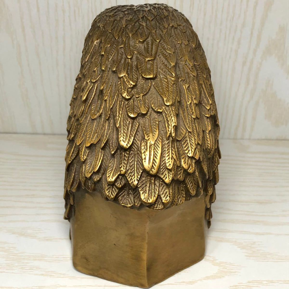 時代物 蔵出し 大型 純銅製の鷹 開運置物 量目 約1142グラム 【公式通販】
