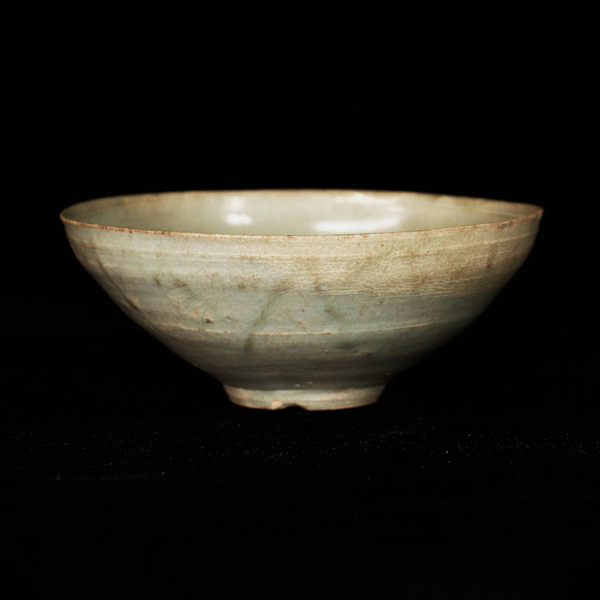 古代 高麗青磁 白泥象嵌鉢 幅約18.8㎝ 東さ7-0414④ 古代 高麗青磁 白