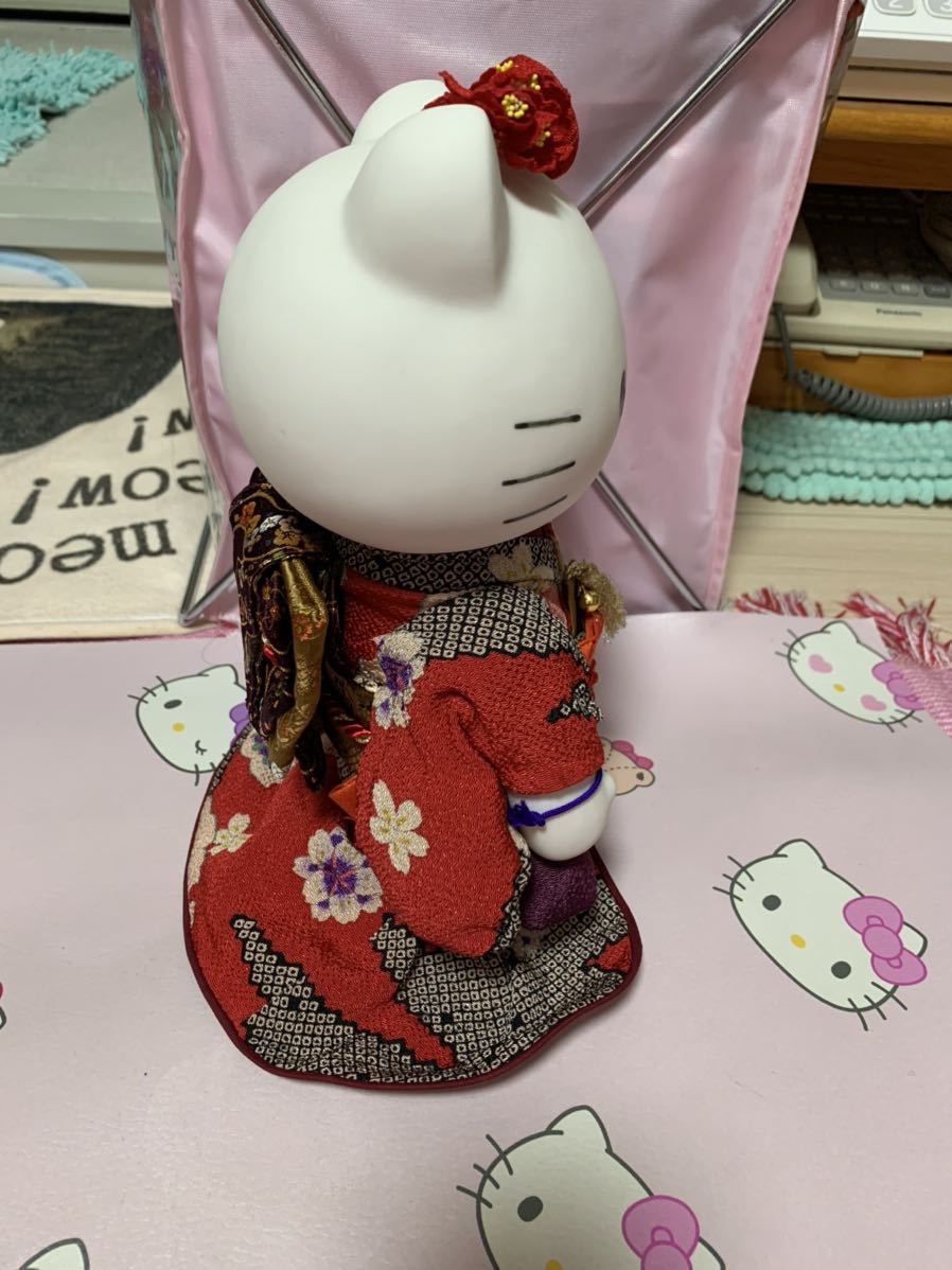 ハローキティ HELLOKITTY はろうきてぃ 日本人形 「羽子板」 飾り台