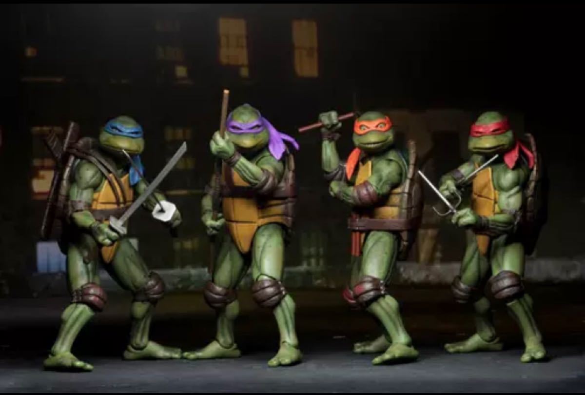 輸入品】ティーンエイジ ミュータント ニンジャ タートルズ 4体セット