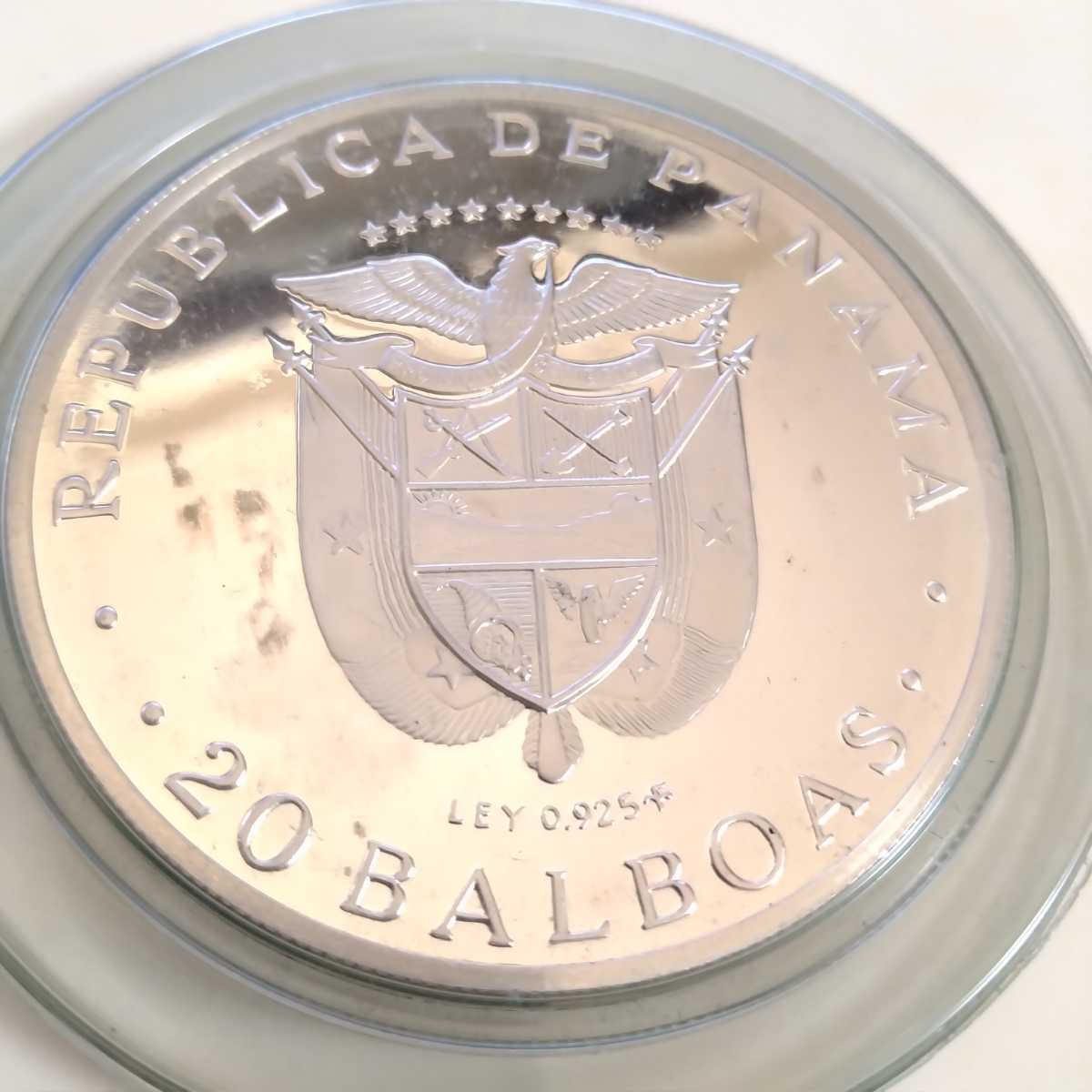 1973年 パナマ 20バルボア 銀貨 ea1206 1973年 パナマ 20バルボア 銀貨