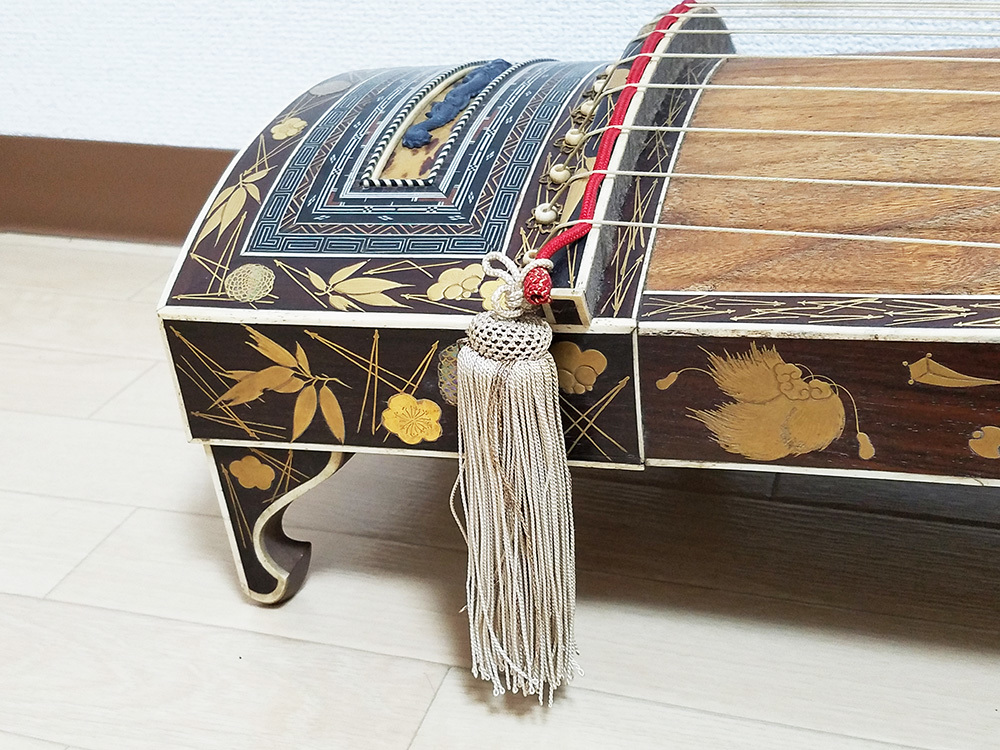 琴 13弦 （生田流） 生田流箏 木製 13弦 筝 伝統的デザイン ケース