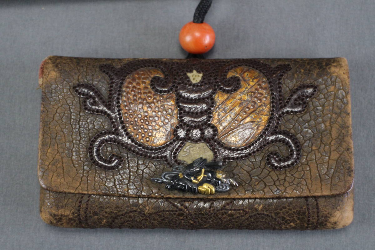 Yahoo!オークション - 古道具 革製煙草入れ キセルケース 煙管 / 骨董