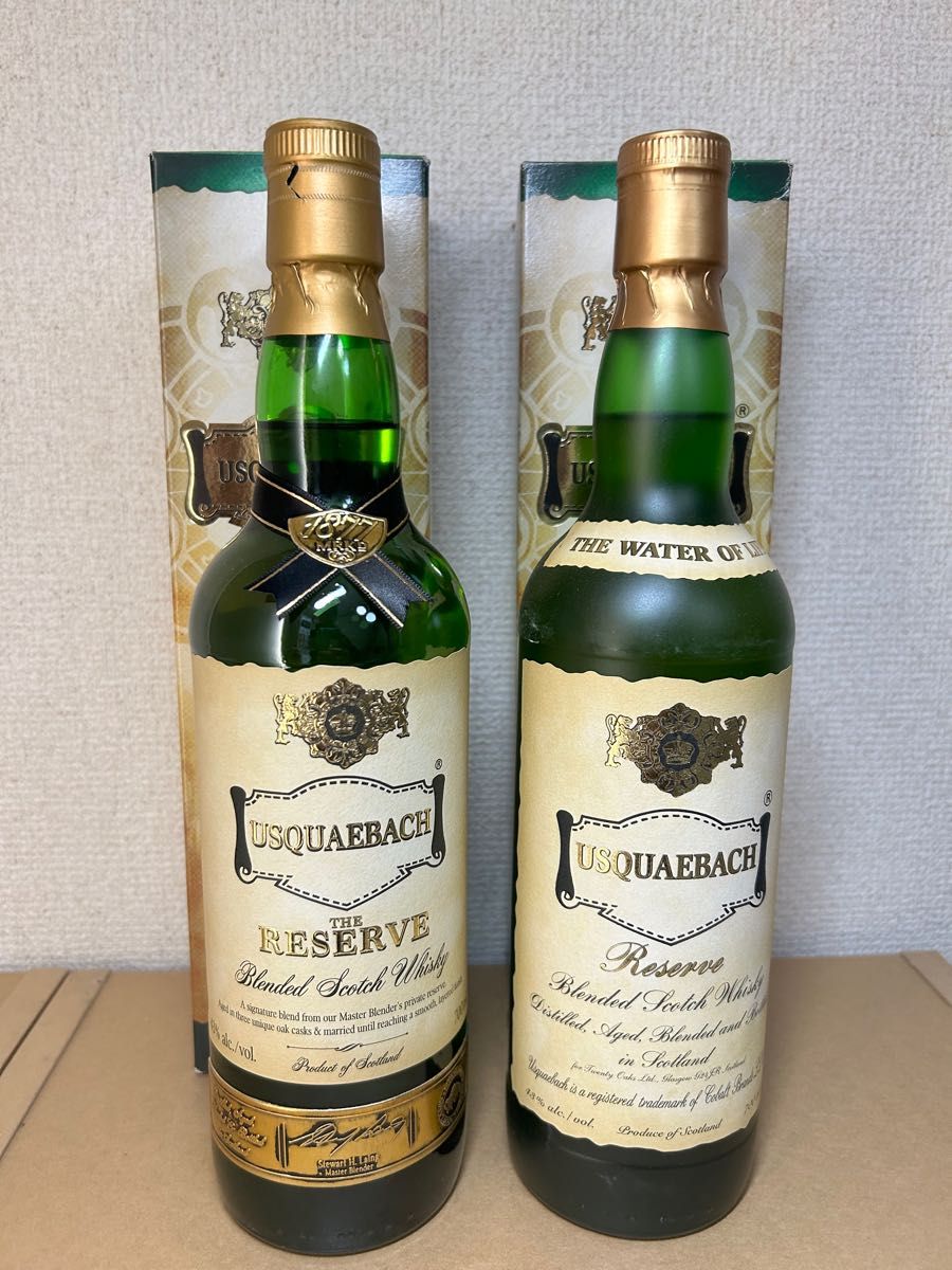 ウシュクベリザーブ 旧ボトル 2種 飲み比べ 生命の水THE WATER OF LIFE