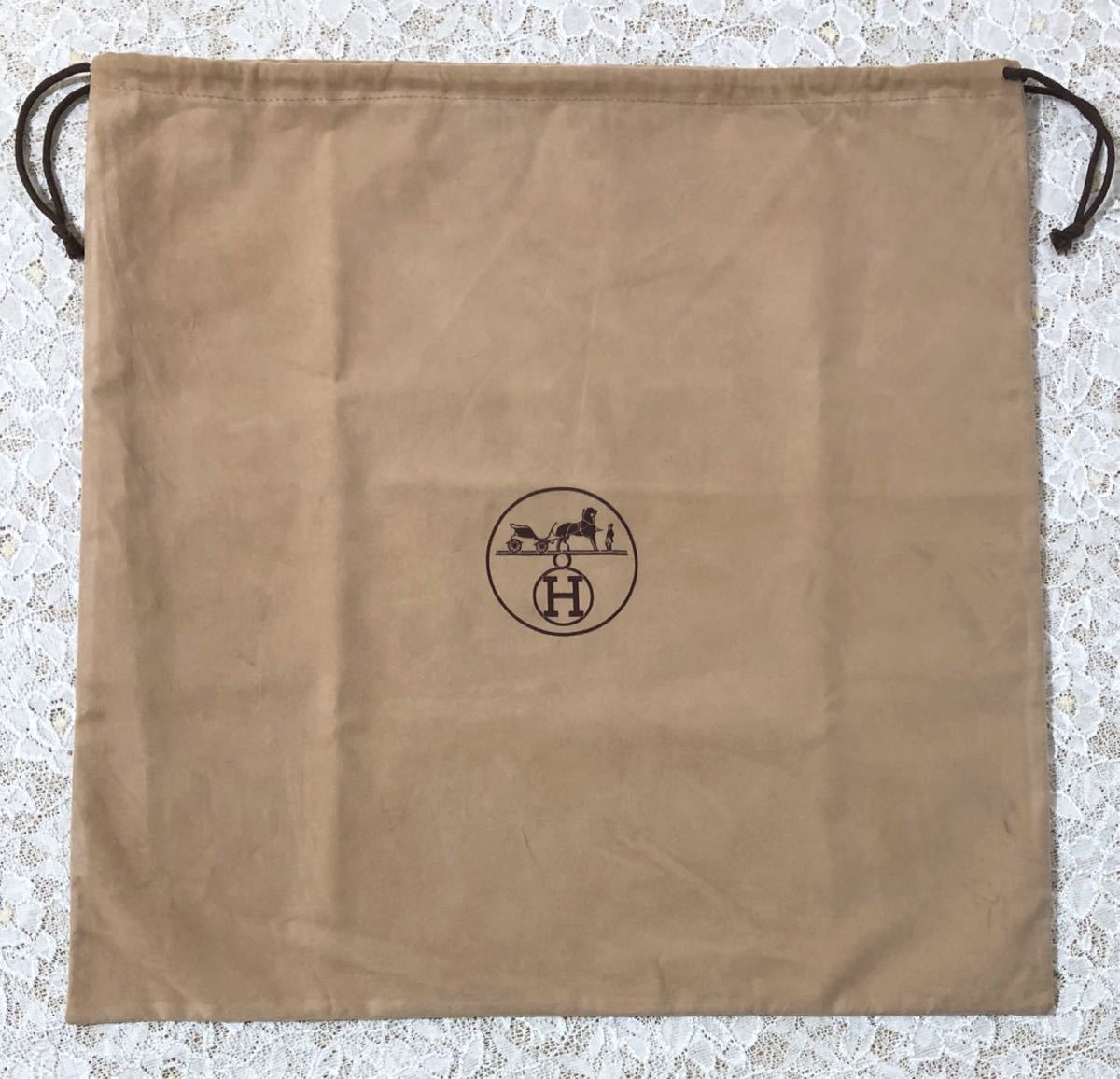 F52エルメス 保存袋 綿 （大） エルメス 保存袋 | 再利用 エルメス保存