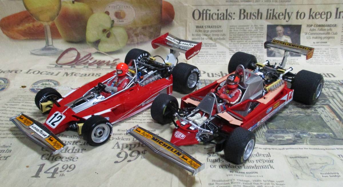 ☆激レア絶版*EXOTO*1/18*Ferrari 312T #12 + 312T4 #12 -