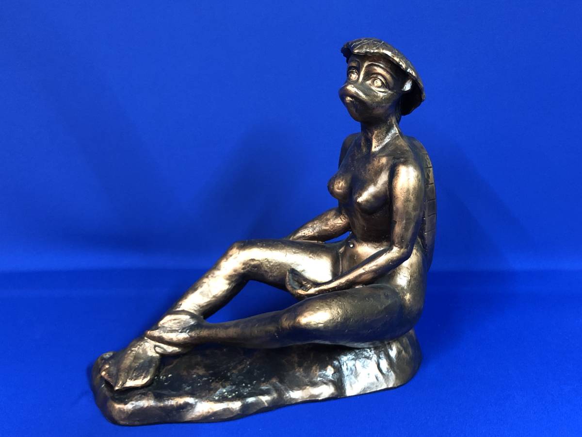 Yahoo!オークション - 河童 オブジェ かっぱ 置物 女河童 レトロ ブロ